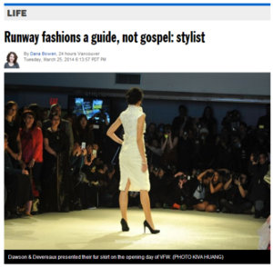 Runway fashions a guide, not gospel: stylist